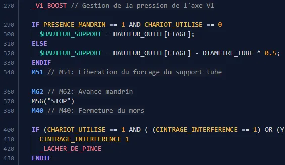BendUi : éditeur de programmes ISO